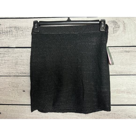 NWT Ladies Wild Fable Black Sweater Mini Skirt - XS - Picture 1 of 2